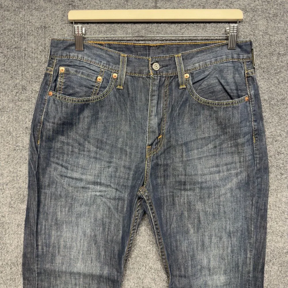 Levi's 527 Slim Bootcut Jeans Mens 32x30 Dark Wash Blue Denim 5-Pocket
